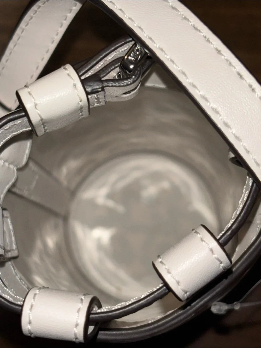 MICHAEL KORS White MK Logo Crossbody Bottle Bag - Picture 6 of 6
